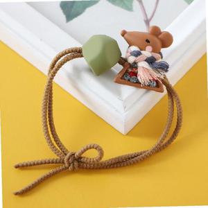 목도리 쥐 헤어슈슈 큐빅 포인트 머리끈