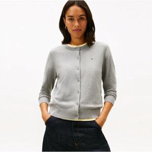 [타미힐피거(여성)]코튼 저지 크루넥 가디건 T22G0KCD001WT2