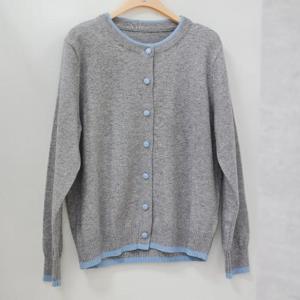 숲 DP01 배색단추라운드가디건 SC2GD30