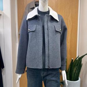 클리지 DP01 니트 카라 집업 핸드 자켓 CQ1WJK07