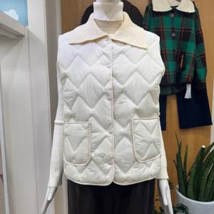 클리지 DP01 웨이브 카라 패딩 조끼 CP8WPD19