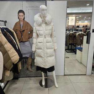 Ab.f.z DP01 폭스후드탈착벨티드롱구스패딩 AFZ4ND02