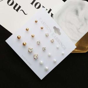 포인트 심플 귀걸이 9세트 미니 귀걸