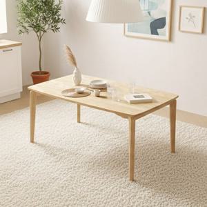 트리플 엠유 원목 4인용 낮은 테이블 (의자미포함)