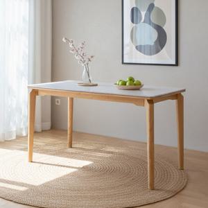 트리플 누벨르 원목 세라믹 4인용 테이블 (의자미포함)