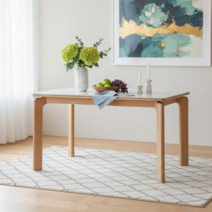 트리플 모네 원목 세라믹 4인용 테이블 (의자미포함)