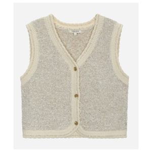 [써스데이아일랜드]브이넥 트위드 믹스 니트 베스트T258MVT247W
