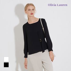 [올리비아로렌]스퀘어넥 벨티드 블라우스___VOCNL3S2121