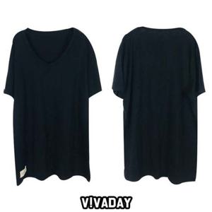 LEA-A133 슬리브 브이넥반팔