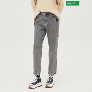 베네통 와펜 배기 기모 데님 팬츠 BADP03411