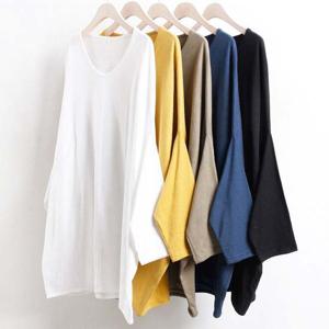 임부복 빅사이즈여성의류 0196L 오버가오리롱긴팔티 WW