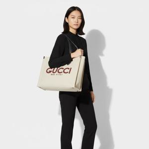 (공식매장AS가능)()풀구성품 구찌 프린트 미디움 토트백 베이지 블랙 772176