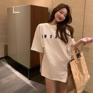 여자 영어 스판 반팔 티셔츠 SH-500240