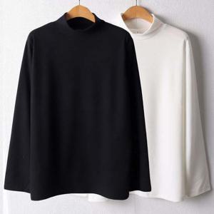 빅사이즈 WW 3계절반목폴라티 7237H211 오버핏 빅사이즈