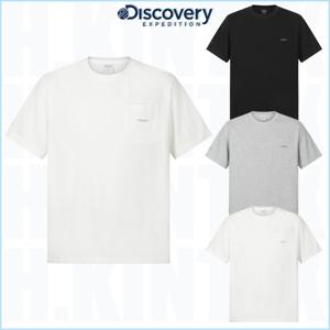 디스커버리 26SS 여름 신상품 DXRS5U063 남여 반팔티 헤비웨이트 포켓 오버핏 커플 반팔티셔츠 HKRS