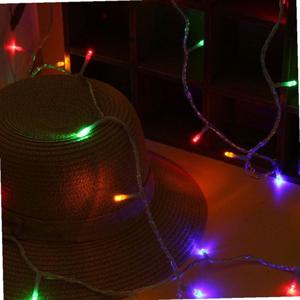 오스타 LED 100구 투명선 컬러 줄전구 10m 파티조명