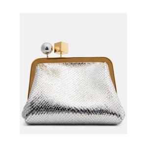 쟈크뮈스 Berlingot 스몰 메탈릭 레더 클러치 P01139820