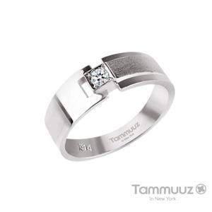 [타뮤즈] 14K 0.1캐럿 다이아-로잔느-D2033RM-남성용