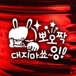 뽀오짝 대지마쇼잉 키토 / 자동차스티커 초보운전 반사시트지