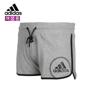 아디다스 우먼스 로고 반바지(AJ6352) 요가 조깅 팬츠