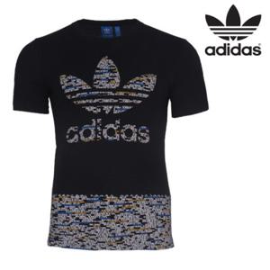 아디다스 오리지널 남성 WHTNOISE FILL 티셔츠-AZ1072