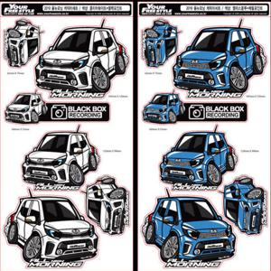 2019 올뉴모닝 캐릭터세트 /차량용스티커/자동차스티커