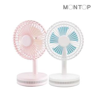 몬탑 USB 무선 LED 선풍기 MF-A101L 탁상선풍기 충전식 휴대용