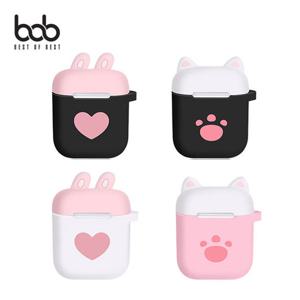 bob 큐티 쫑긋 에어팟 키링세트 실리콘 범퍼케이스 1세대 2세대