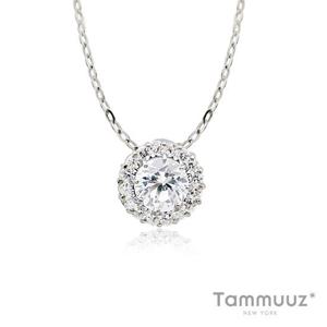 14K 화이트골드-[타뮤즈] 썬샤인 팬던트 + 체인 세트 w634n