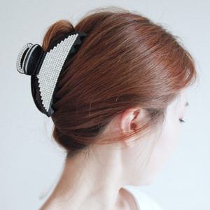 크리스탈 퀸즈 대왕 집게 올림머리핀 2color