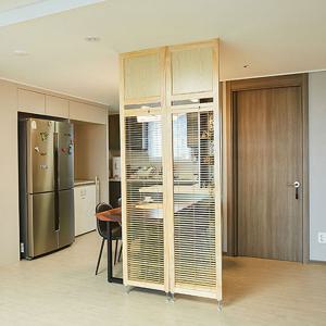 까사라움 블라인드 원목 인테리어 가벽 파티션 3color