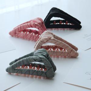 [핸드메이드]패브릭 삼각 집게핀 4color