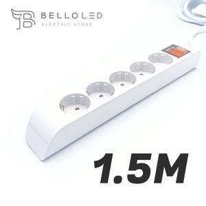 오디세이 멀티탭 디자인멀티탭 접지 5구 1.5M 과부하차단 메인스