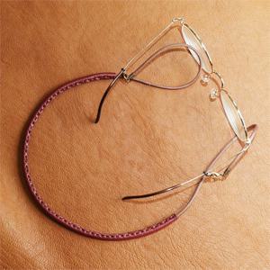 버건디 가죽으로 감싼 안경줄 ver2.고리교체형 +추가