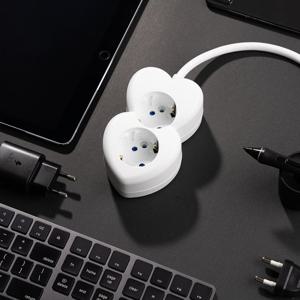 아이정 국산 하트탭 16A 2구 1.5M 디자인 감성 멀티탭