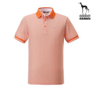 아다바트화이트 반팔티셔츠 N8M108 오렌지 골프웨어