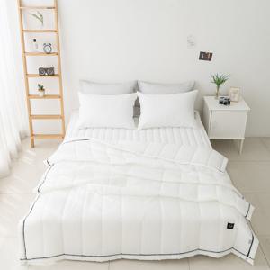 스노우 리플 솔리드 소유 여름누비이불K킹패드풀세트 화이트