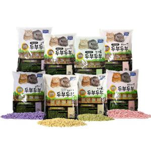 테비 두부두부 고양이모래 일반입자/가는입자 7L x 6개, 8종