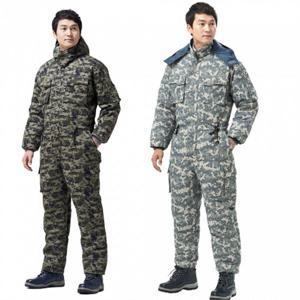 [경신코리아]겨울 얼룩이 상하일체형 작업복 스즈끼 방한복 정비