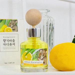 향기마을 카 디퓨저 70ml 자동차 방향제 자연 안전 성분 피톤치