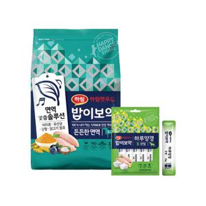[하림펫푸드] 밥이보약 DOG 든든한면역 3.4kg+하루양갱 관절56g