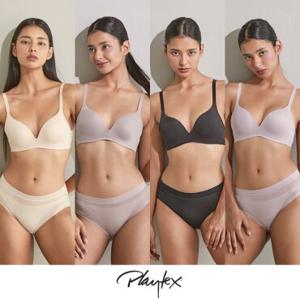 [10,000원 비밀쿠폰]플레이텍스 노와이어 시크릿밴드 브라팬티 8종 택1