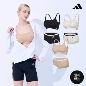[제로퓨즈][아디다스] 액티브-핏 퓨징 입는 브라 팬티 2종세트 택일