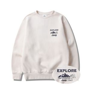 [백화점][지프]남여공용 기모 EXPLORE 루즈핏 맨투맨 (JP4TSU899)