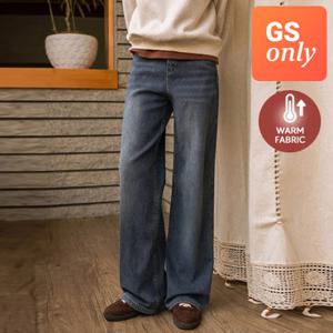 [GS단독-저스트원] 코튼&데님 융기모 와이드 스판팬츠(숏/롱)