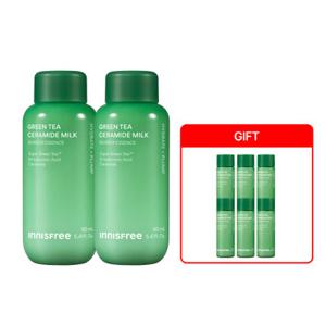 이니스프리 [GS단독] 그린티 세라마이드 밀크 에센스 160mL 2개 + 25mL 6개