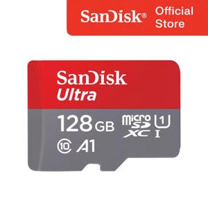 샌디스크 울트라 microSD Card 128GB 128기가 메모리 고속전송 HD지원 스마트폰 테블릿 카메라 높은호환성 안정적성능 마이크로SD카드 Ultra SDSQUAB