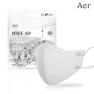 [아에르 공식] KF-AD 비말차단 하프 마스크 S/M/L 25개입 3종 (택1)