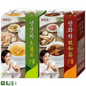 담터 생강차 플러스 50T+쌍화차 플러스 50T