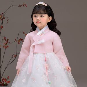 [더예한복] QT837-새빛나리 여아 아동한복